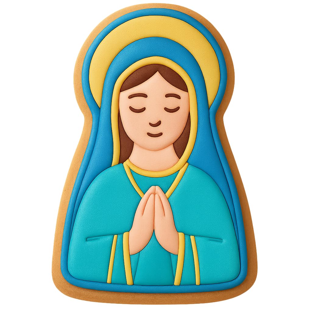 Saint Mary Figure Cookie Cutter - 4x2.7" Quality Spiritual Baking
