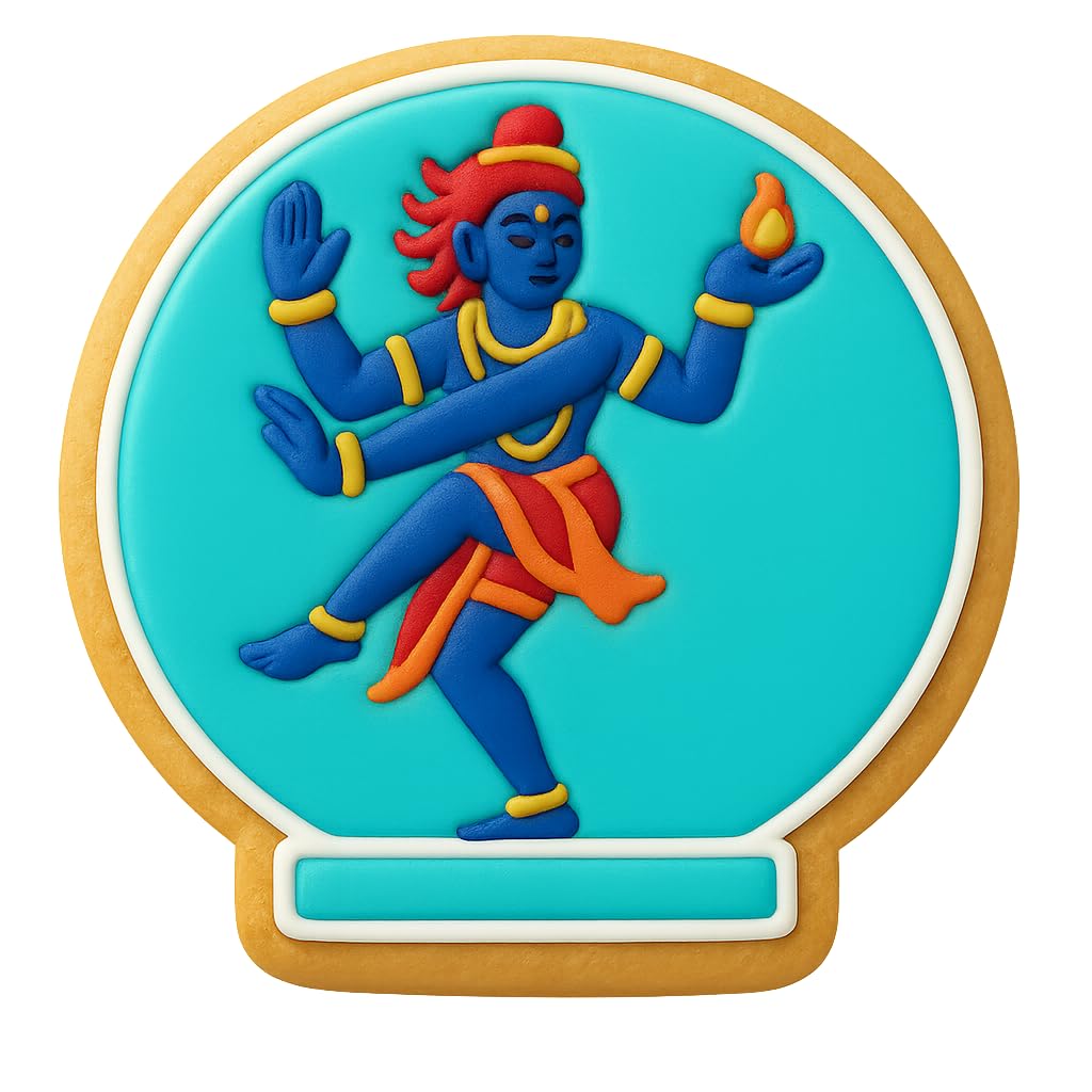 Shiva Nataraja Pose Cookie Cutter - 4x3.9" Creative Kitchen Art Design