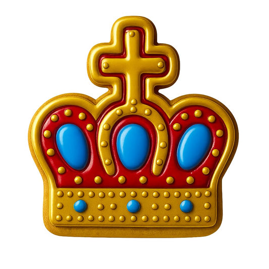 Imperial Crown Cookie Cutter - 4x3.6" Fun Party Baking Kitchen