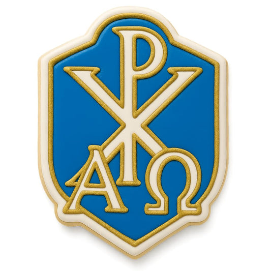 Alpha Omega Chi-Rho Cookie Cutter - 4x3.12" Creative Religious Kitchen Tool