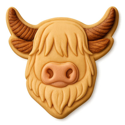 Highland Horns Cookie Cutter - 4x3.1" Premium Party Kitchen Tool