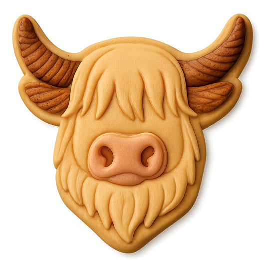 Highland Horns Cookie Cutter - 4x3.1" Premium Party Kitchen Tool