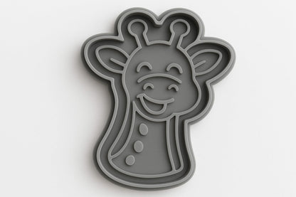 Giggling Giraffe Cookie Cutter - 4x3" Fun Kitchen Baking Design