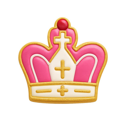 Royal Crown Cookie Cutter - 3.6x4" Premium Baking Kitchen Design Fun
