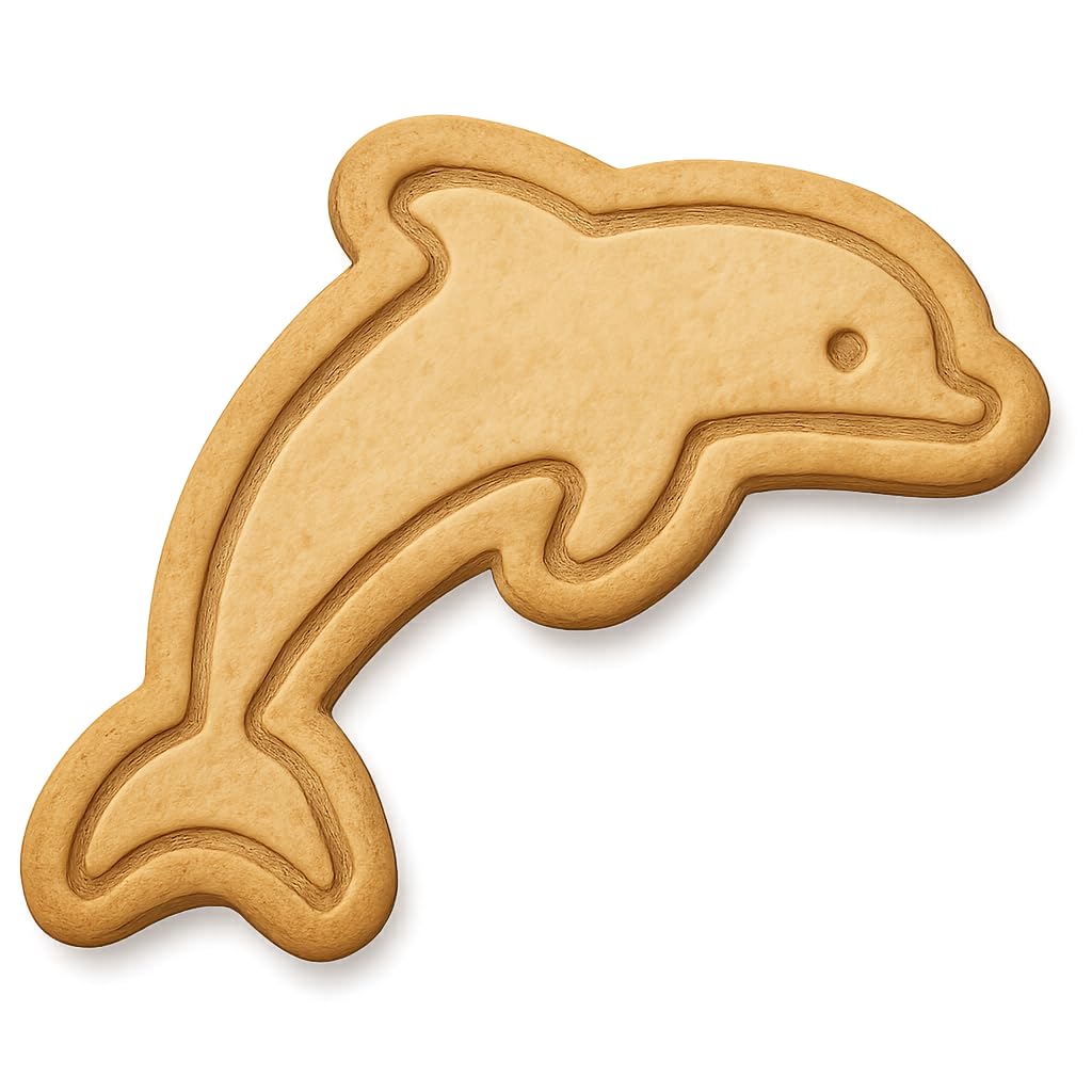 Leaping Dolphin Cookie Cutter 4x2.5" Fun Baking Tool
