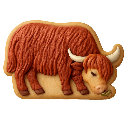 Heather Grazing Coos Cookie Cutter - 4x2.8" Premium Kitchen Baking