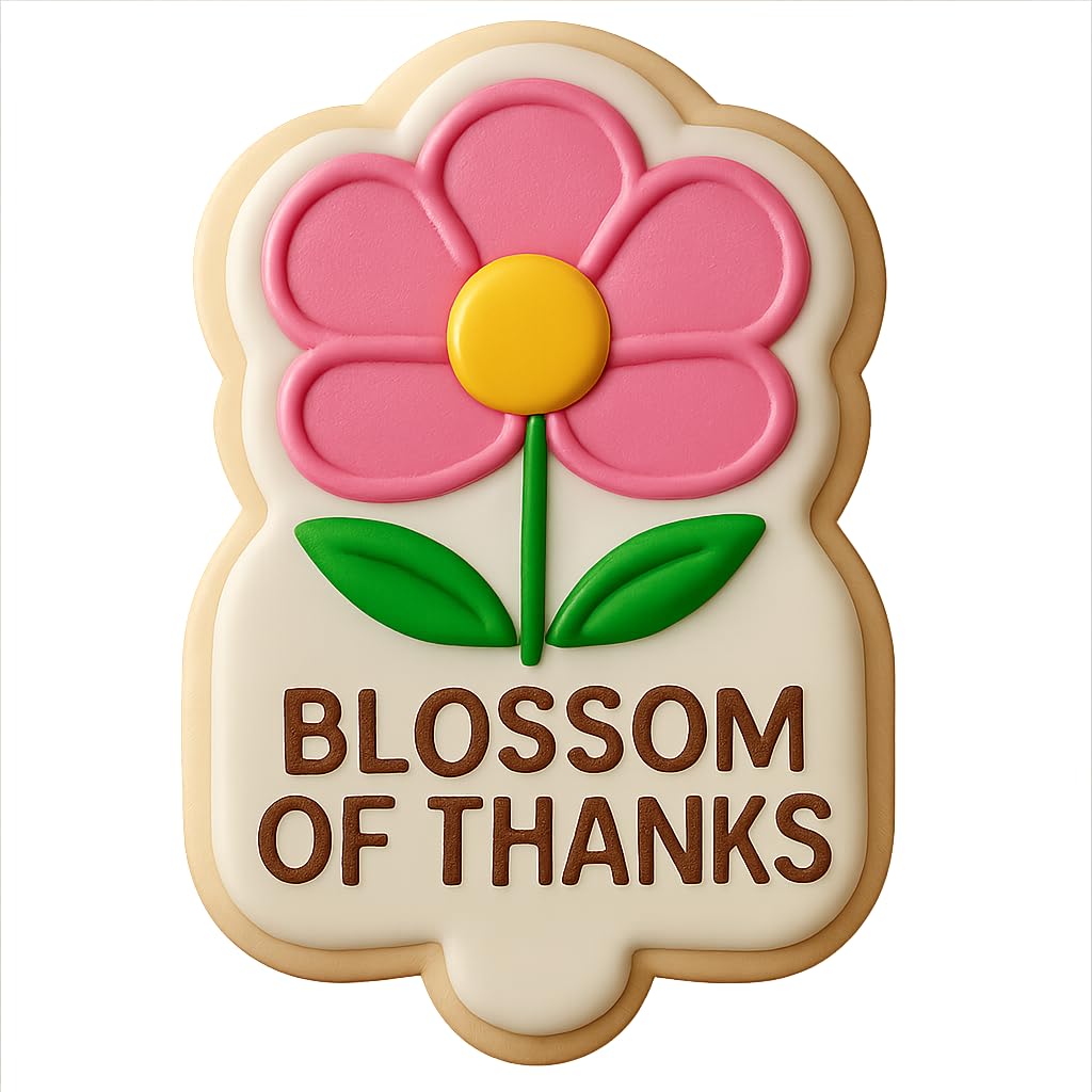 Blossom of Thanks Cookie Cutter - 4x3" Kitchen Fun Creative Design