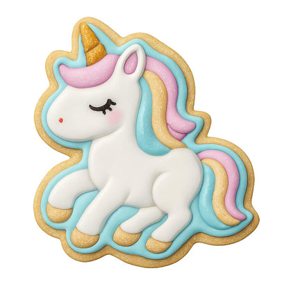 Enchanting Unicorn Cookie Cutter - 4x3.2" Fun Kids Baking Set Delight