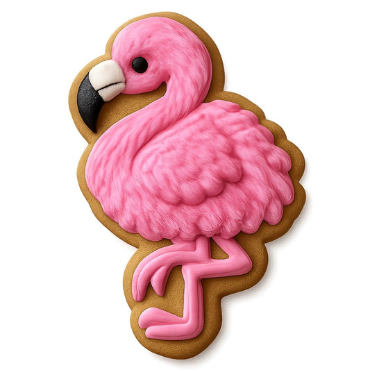 Fluffy Flamingo Cookie Cutter - 2.6x4" Fun Baking Set Premium Quality