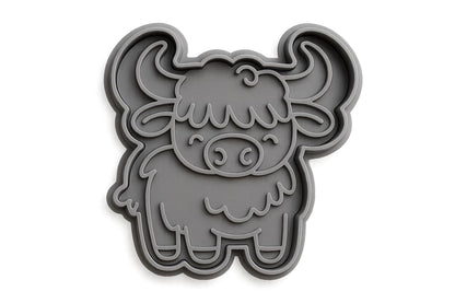 Curly-Horned Coo Cookie Cutter - 4x3.8" Fun Baking Kitchen Party Set