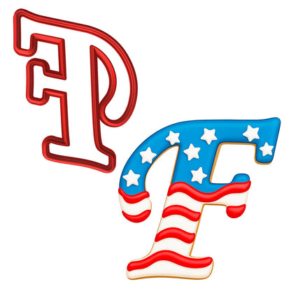 Cursive Letter F Cookie Cutter