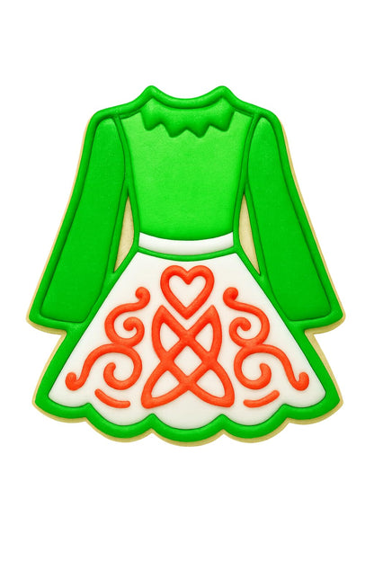 Traditional Irish Dress Cookie Cutter Style 1 - 4x3" Party Baking Set