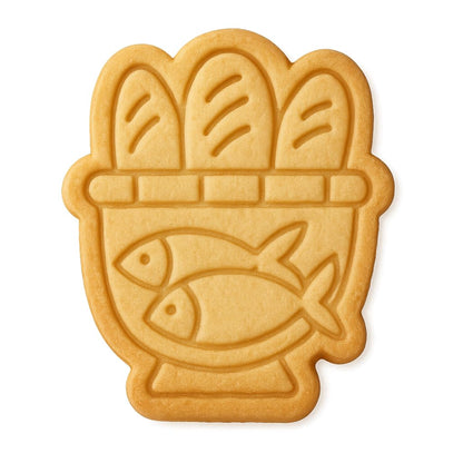 Biblical Loaves & Fishes Cookie Cutter Style 3 - 4x3.44" Quality Party Tool