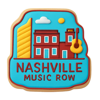 Nashville Music Row Cookie Cutter - 4x4.1" Premium Baking Design