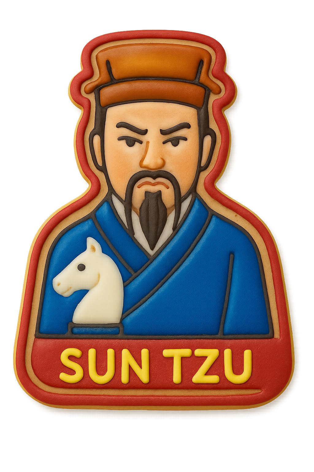 Sun Tzu The Art of War Cookie Cutter - 4x3" Creative Baking Mold