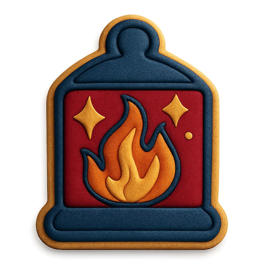 Mystic Ember Lantern Cookie Cutter - 2.5x4" Creative Kitchen Design