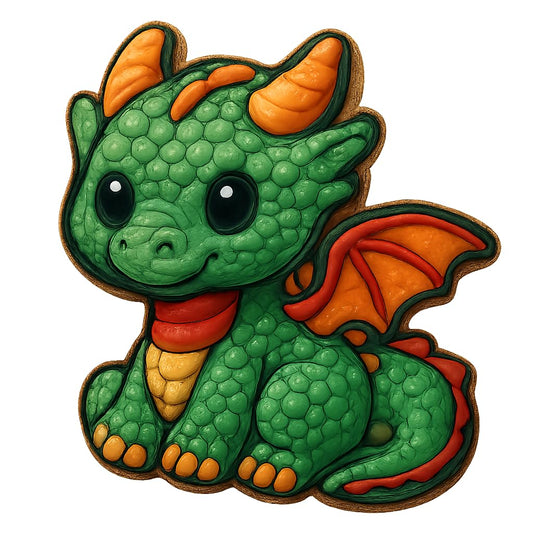 Dragon Hatchling Cookie Cutter 4x3.1" Party Baking Fun Design