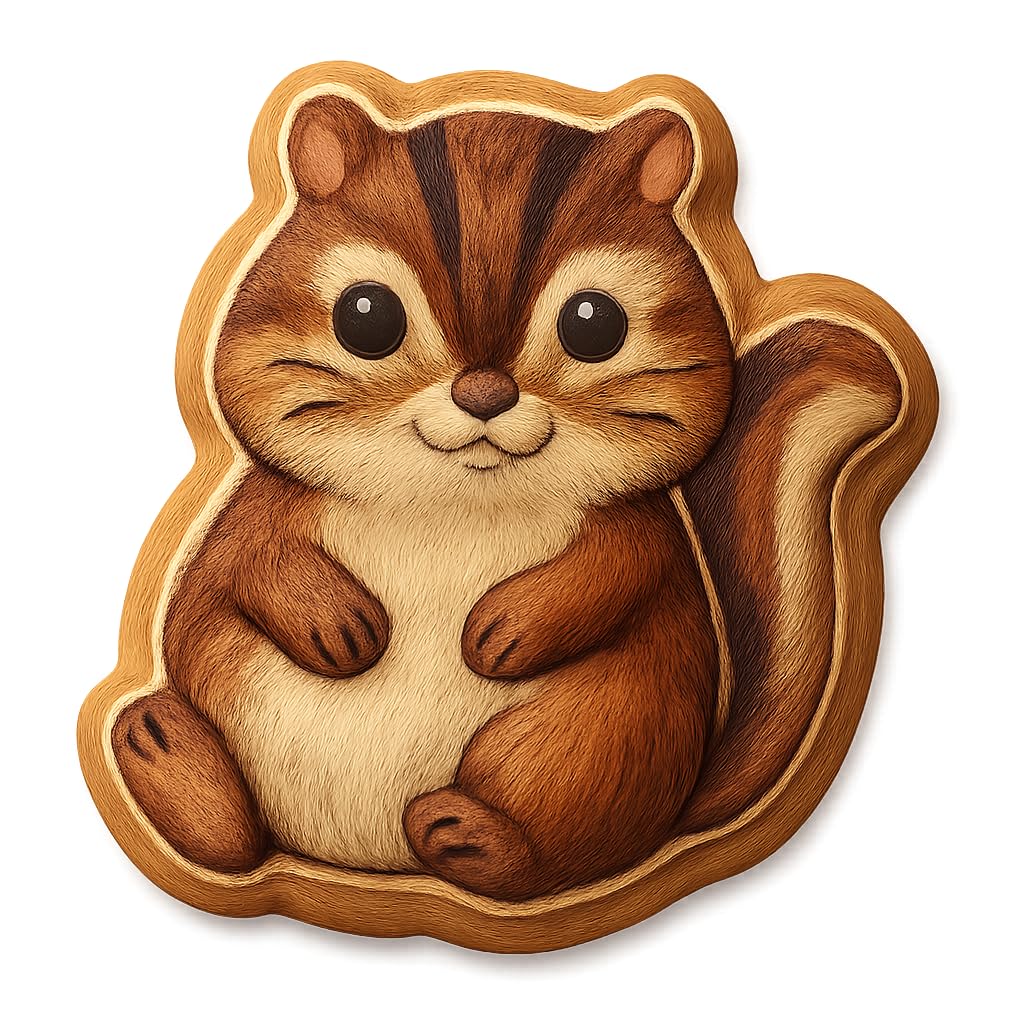 Chubby Chipmunk Cookie Cutter - 4x3.2" Fun Baking Kitchen Tool