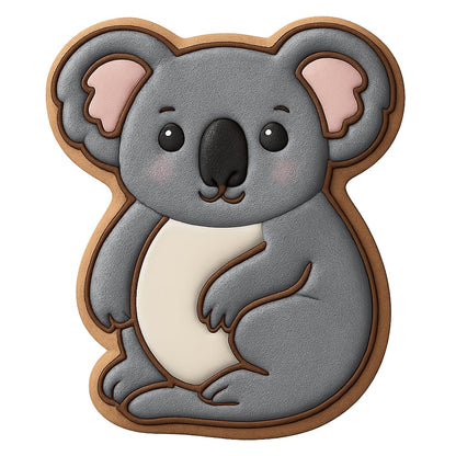 Curious Koala Cookie Cutter - 4x3.1" Fun Baking Design for Kids