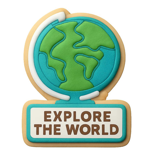 Explore the World Globe Cookie Cutter 4x5.3" Creative Baking Design