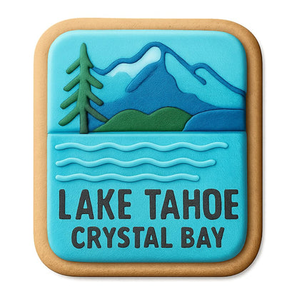 Lake Tahoe Scenic Cookie Cutter - 4x4" Premium Kitchen Design Baking