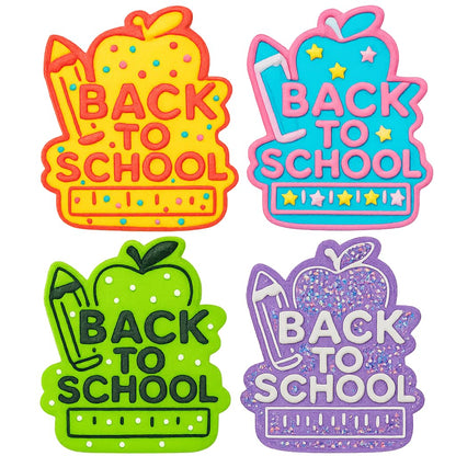 Mighty Gadget Back to School Cookie Cutter & Stamp - 4x3" Educational Design for School Events (Random Color)