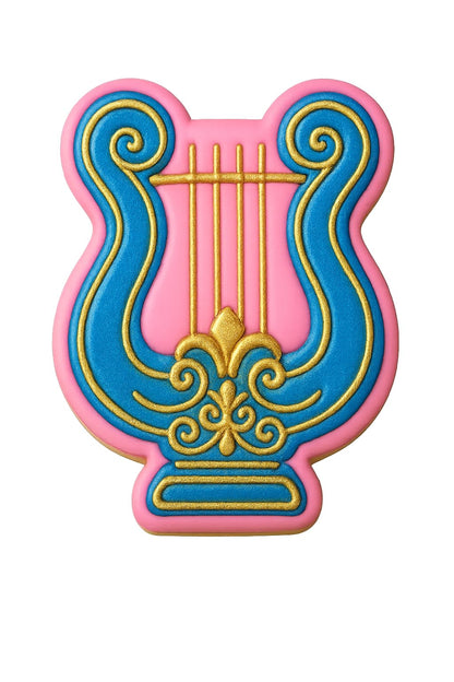 Elegant Harp Cookie Cutter - 4x3" Premium Musical Kitchen Baking Tool
