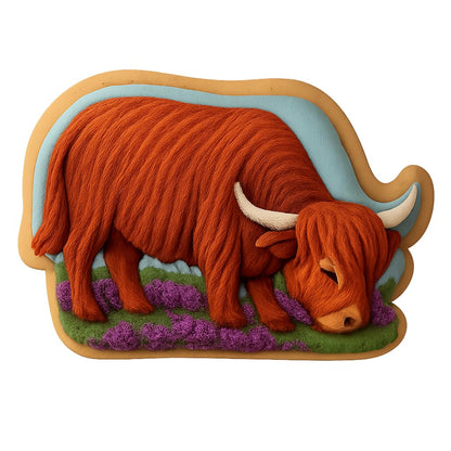 Heather Grazing Coos Cookie Cutter - 4x2.8" Premium Kitchen Baking