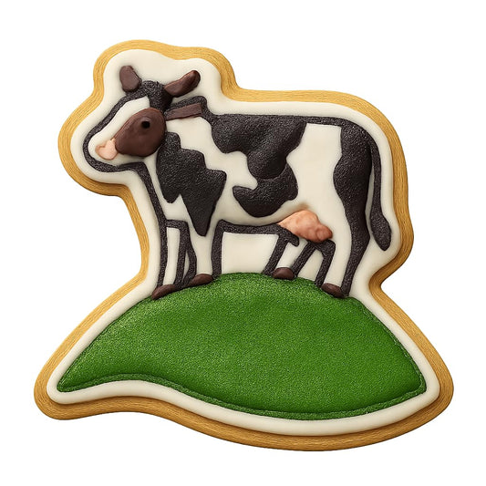 Hilltop Cow Cookie Cutter - 4x3" Creative Kitchen Premium Set