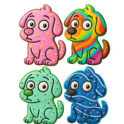 Mighty Gadget Playful Meme Dog Cookie Cutter & Stamp - 4x3.2" Perfect for Kids Baking & Pet-Themed Parties (Random Color)