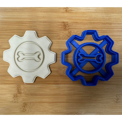 Gear Shaped Cookie Cutter for Baking & Fondant Clay Gifts Kitchen
