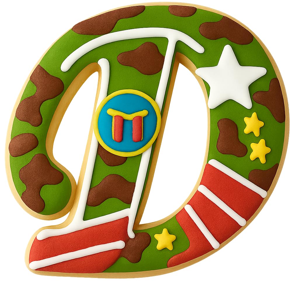 Cursive Letter D Cookie Cutter