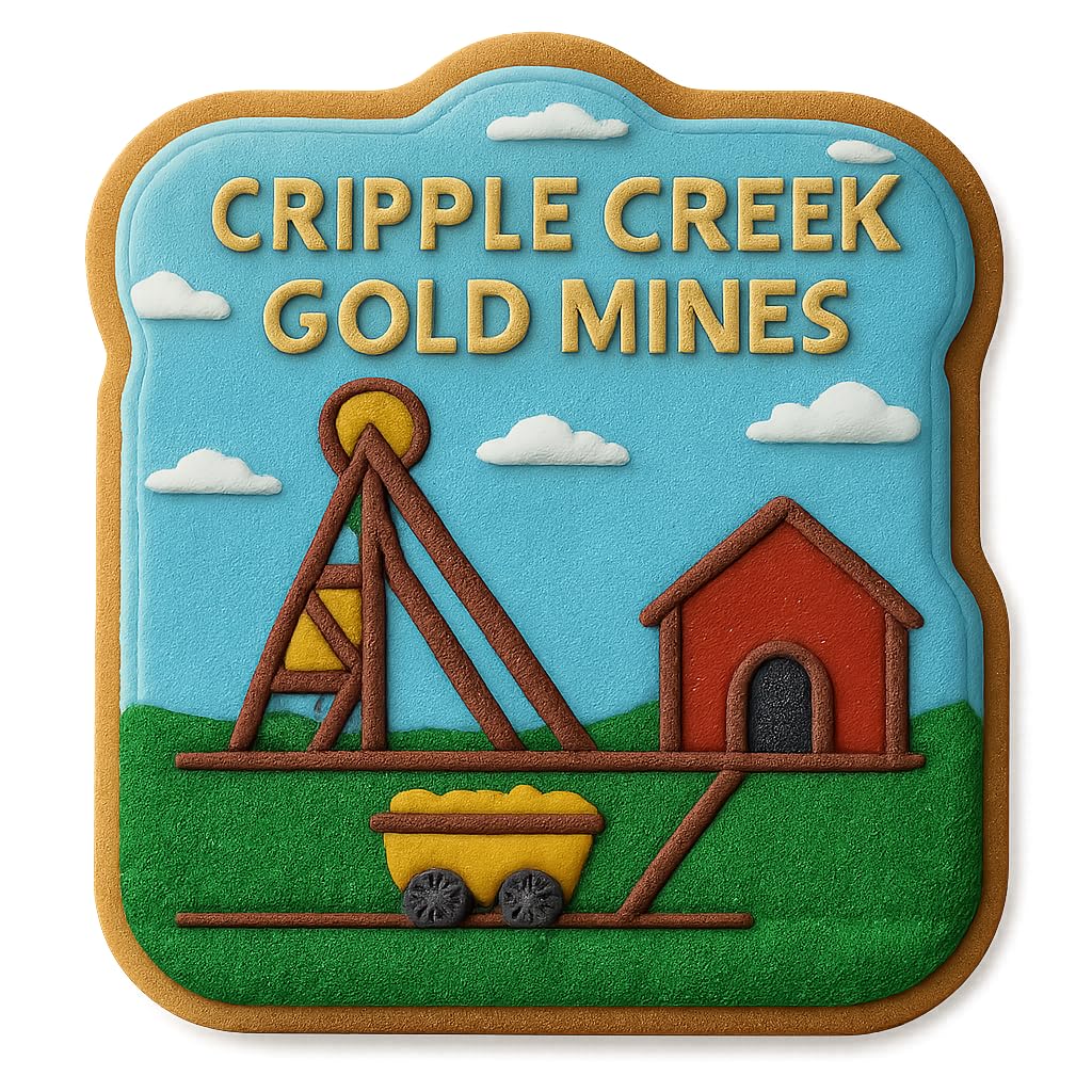 Cripple Creek Gold Mine Cookie Cutter - 4x3.8" Premium Baking Tool