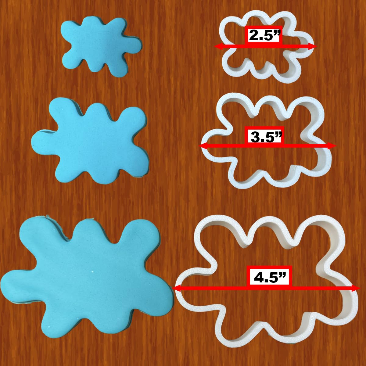 Paint Splatter Cookie Cutter for Baking & Fondant Clay Gifts Kitchen