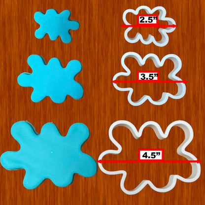 Paint Splatter Cookie Cutter for Baking & Fondant Clay Gifts Kitchen
