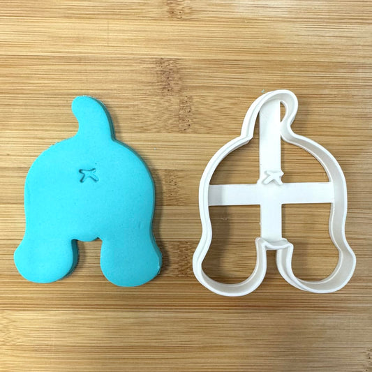 Puppy Dog Butt Hole cookie cutter 3.75x3"
