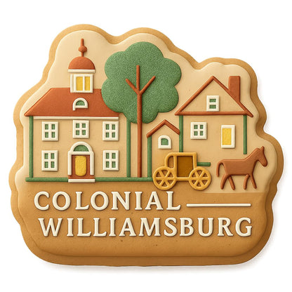 Colonial Williamsburg Scene Cookie Cutter - 4x3.8" Premium Kitchen Design