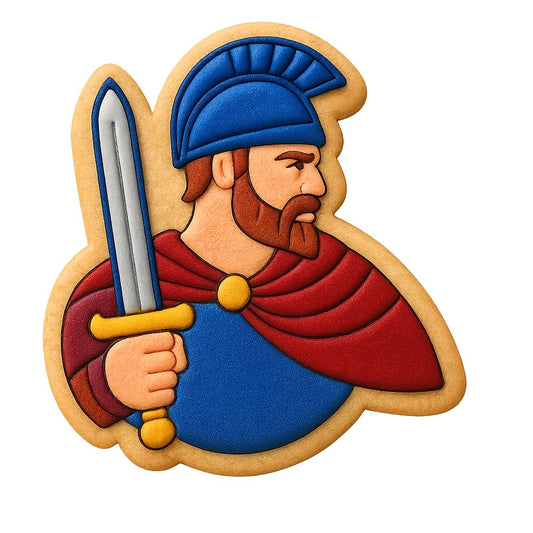 Beowulf Epic Hero Cookie Cutter - 4x3.6" Quality Baking Creative Design