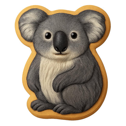 Curious Koala Cookie Cutter - 4x3.1" Fun Baking Design for Kids