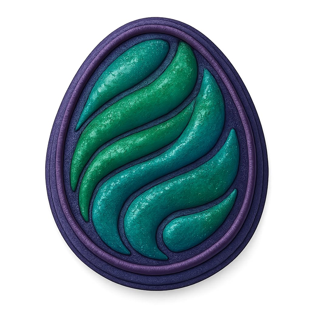 Mystic Dragon Egg Cookie Cutter 3.2x4" Premium Baking