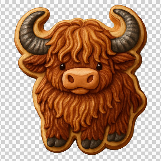 Curly-Horned Coo Cookie Cutter - 4x3.8" Fun Baking Kitchen Party Set
