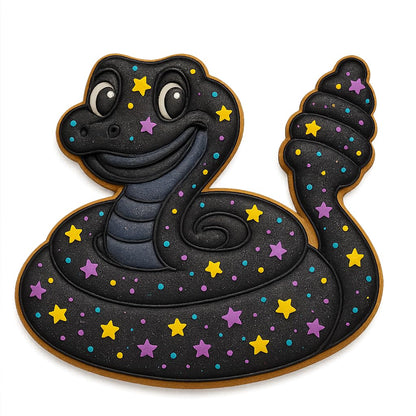 Mighty Gadget Coiled Rattlesnake Cookie Cutter - 4x3.74", Cute and Fun Animal Cookie Mold for Kids & Adults (Random Color)