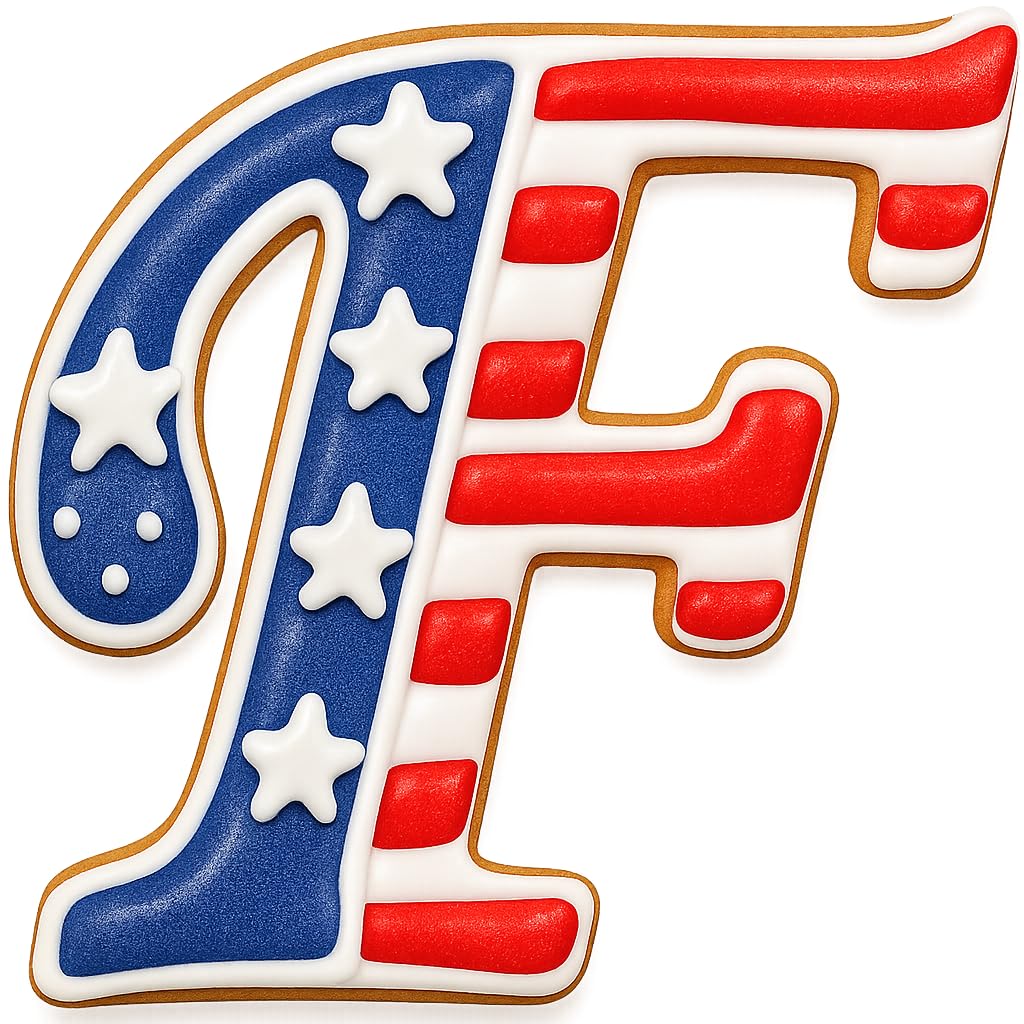 Cursive Letter F Cookie Cutter