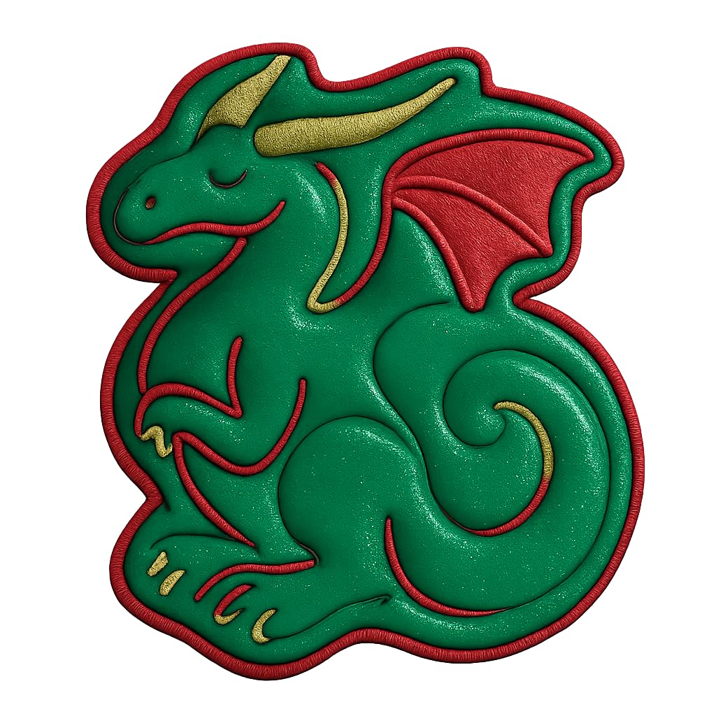 Mystic Dragon Cookie Cutter - 4x3.2" Fantasy Kitchen Baking Tool