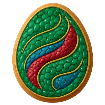 Mystic Dragon Egg Cookie Cutter 3.2x4" Premium Baking