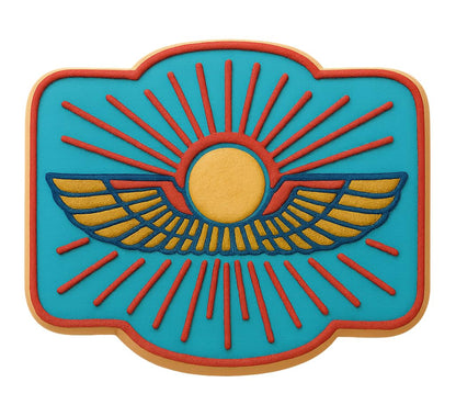 Winged Sun Disk Cookie Cutter - 4x3" Creative Kitchen Design