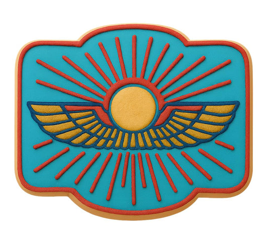 Winged Sun Disk Cookie Cutter - 4x3" Creative Kitchen Design