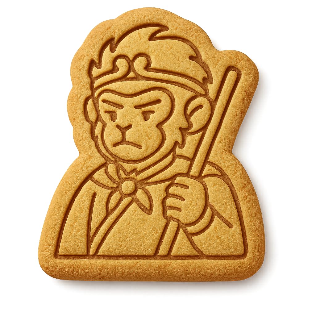 Sun Wukong Monkey King Cookie Cutter Style 2 - 4x3.2" Fun Creative Baking Tool