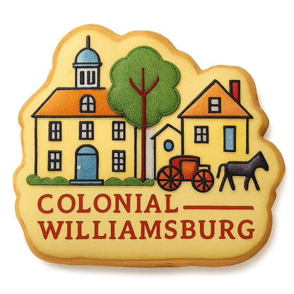 Colonial Williamsburg Scene Cookie Cutter - 4x3.8" Premium Kitchen Design