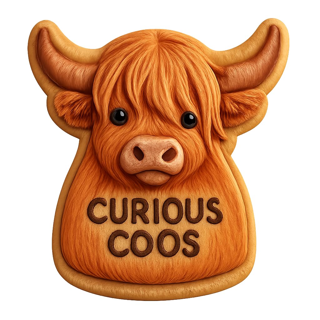 Curious Coos Highland Cow Cutter - 4x3.2" Premium Kitchen Tool